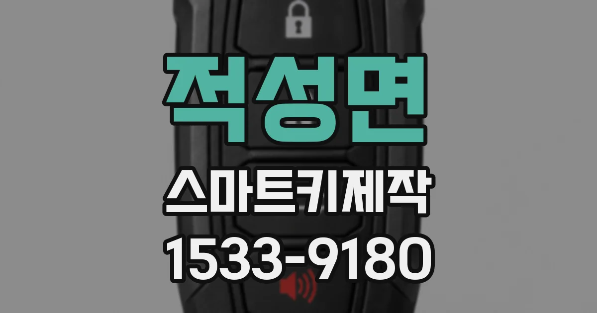 적성면 스마트키제작