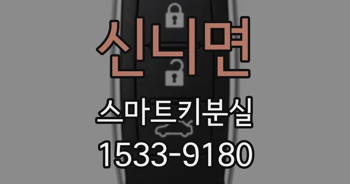 신니면 스마트키분실