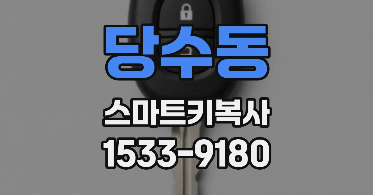 당수동 스마트키복사