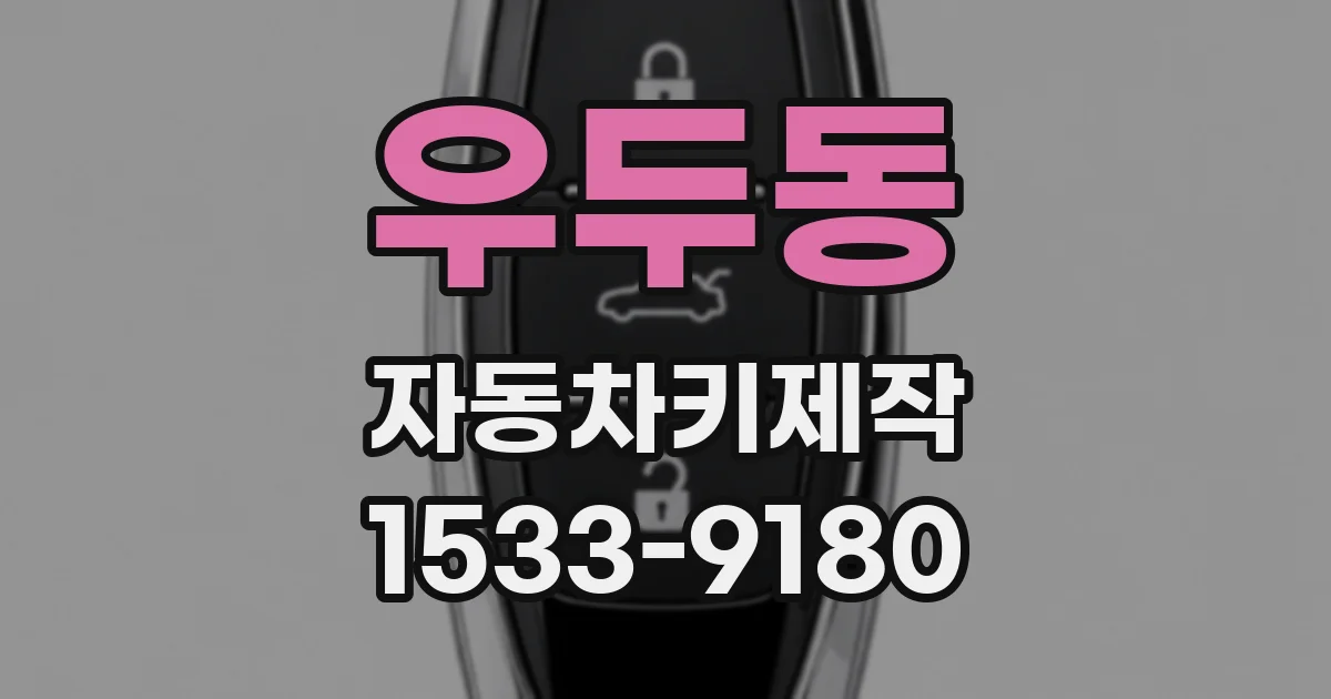 우두동 자동차키제작