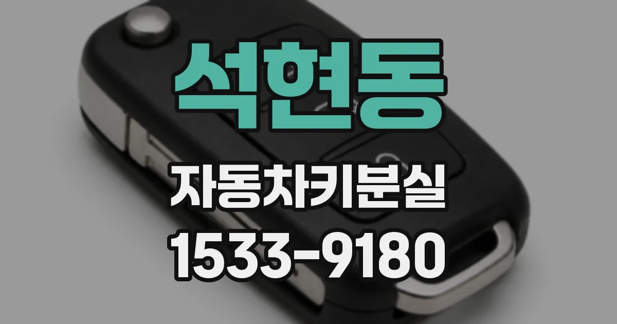 석현동 자동차키분실