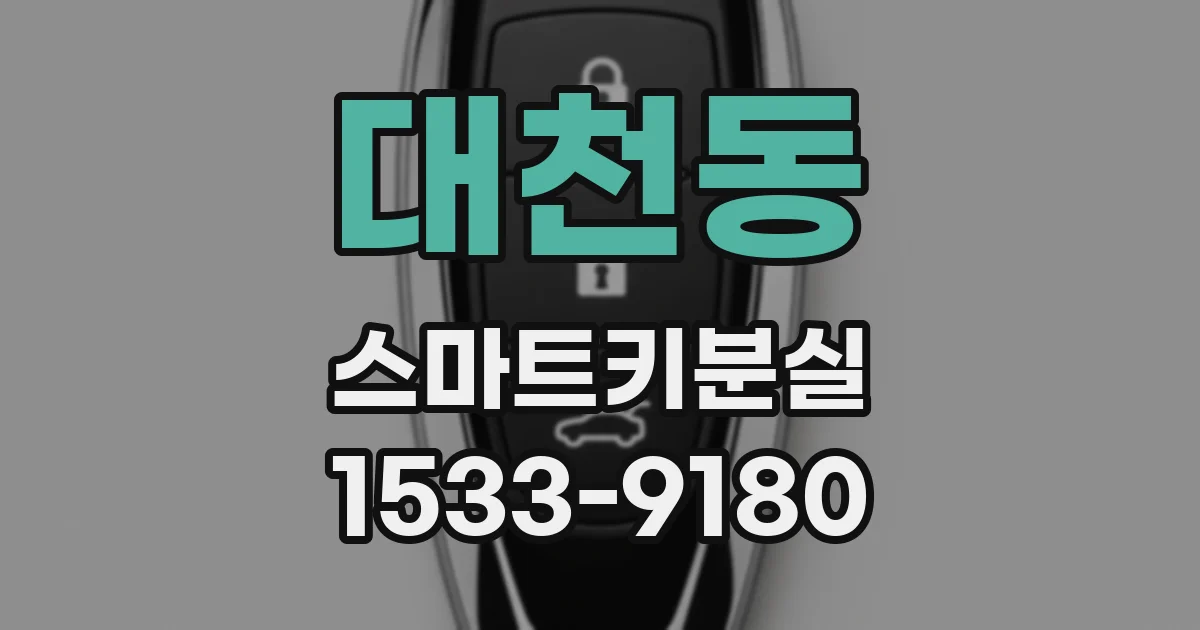 대천동 스마트키분실