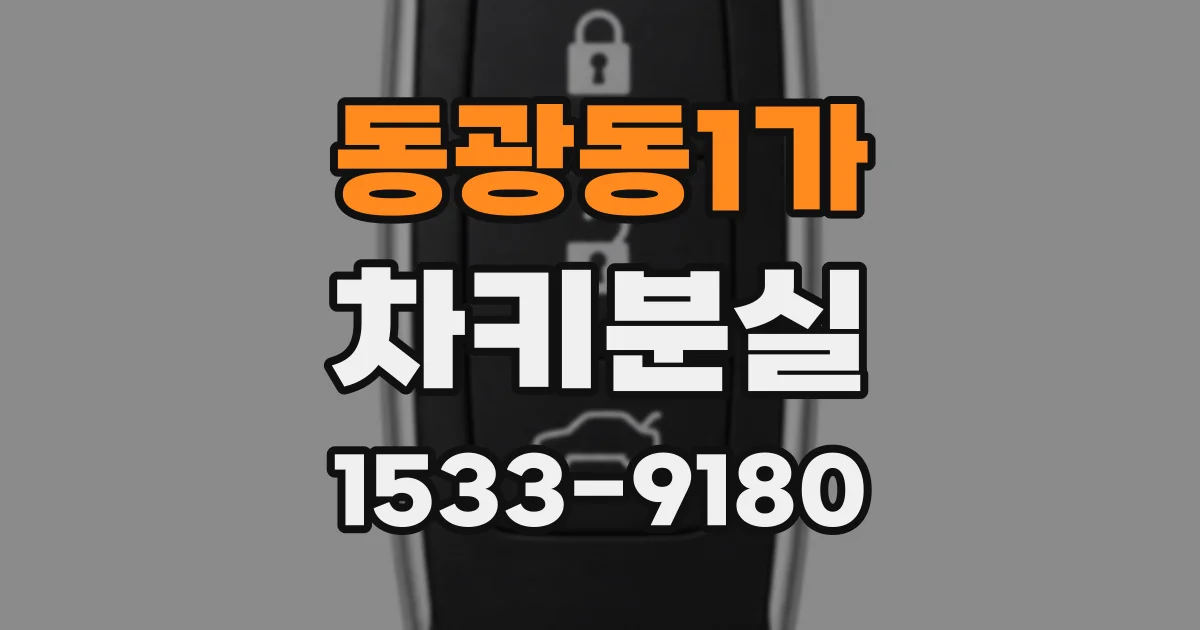 동광동1가 차키분실