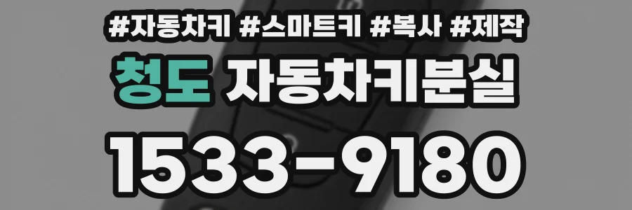 청도 자동차키분실