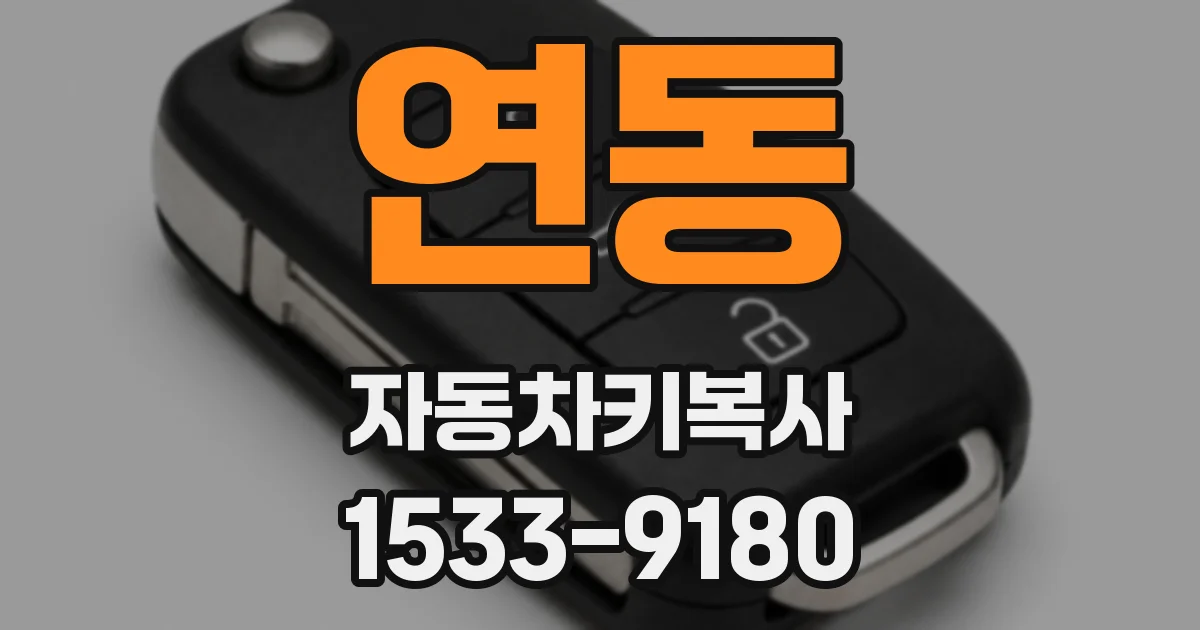연동 자동차키복사