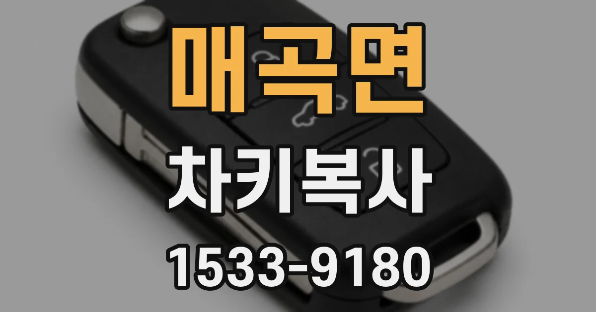 매곡면 차키복사