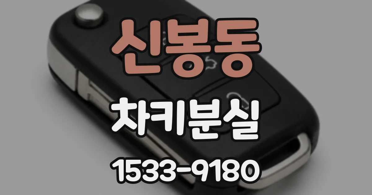 신봉동 차키분실