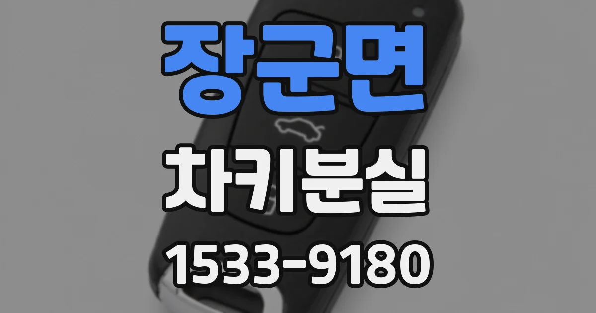 장군면 차키분실