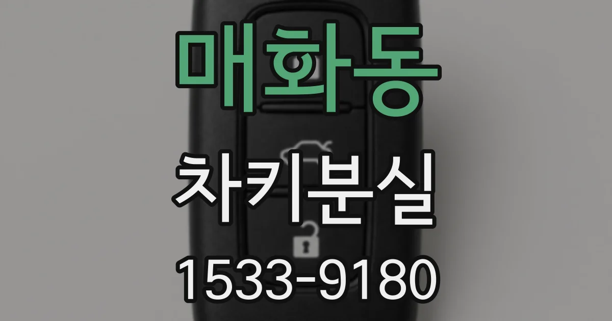 매화동 차키분실