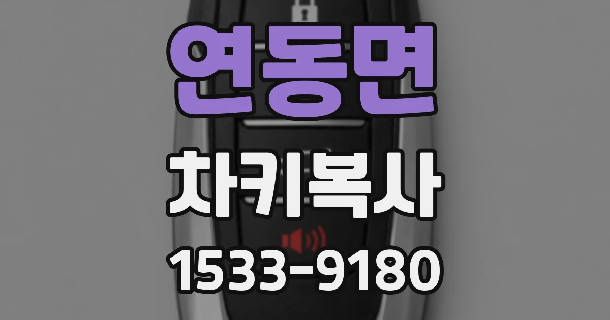 연동면 차키복사
