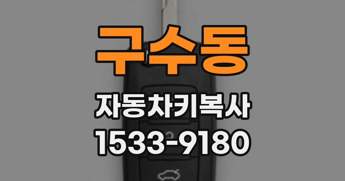 구수동 자동차키복사