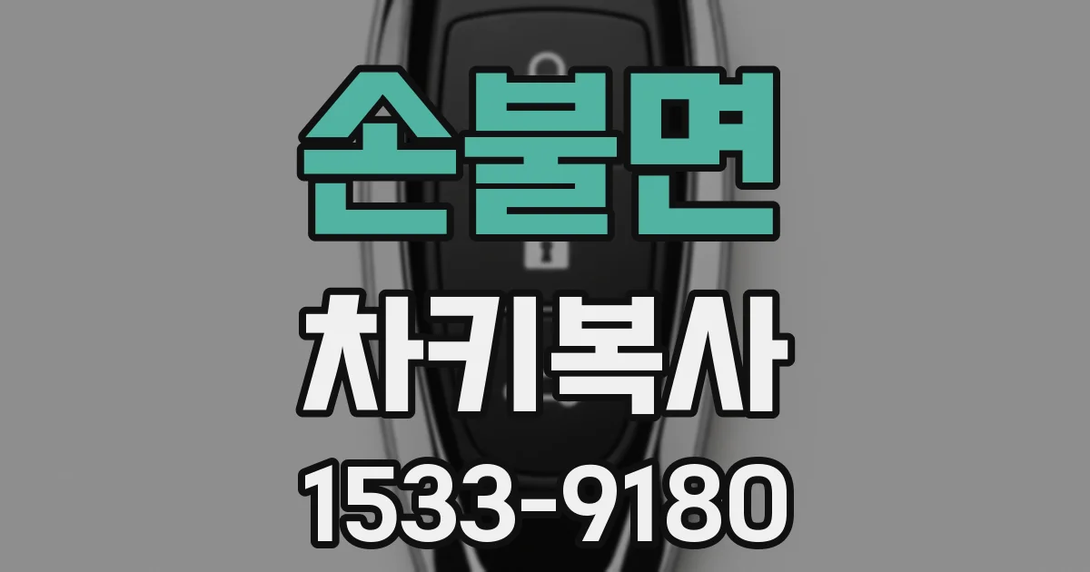 손불면 차키복사