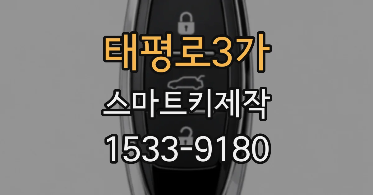 태평로3가 스마트키제작