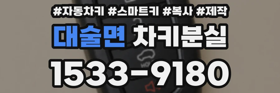 대술면 차키분실