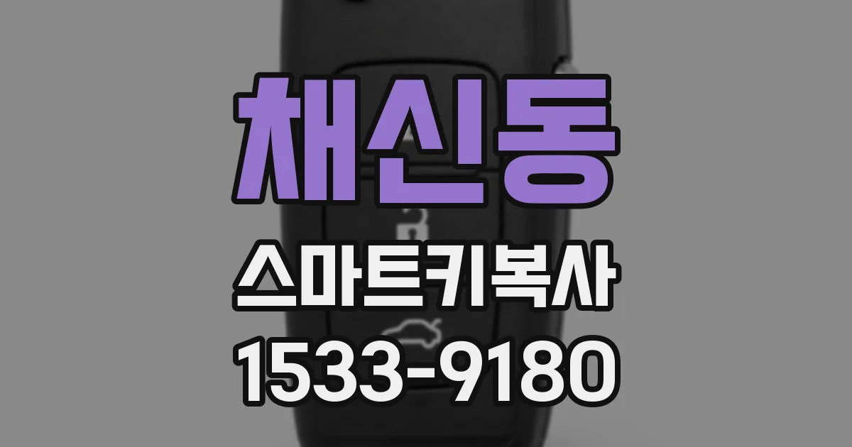 채신동 스마트키복사