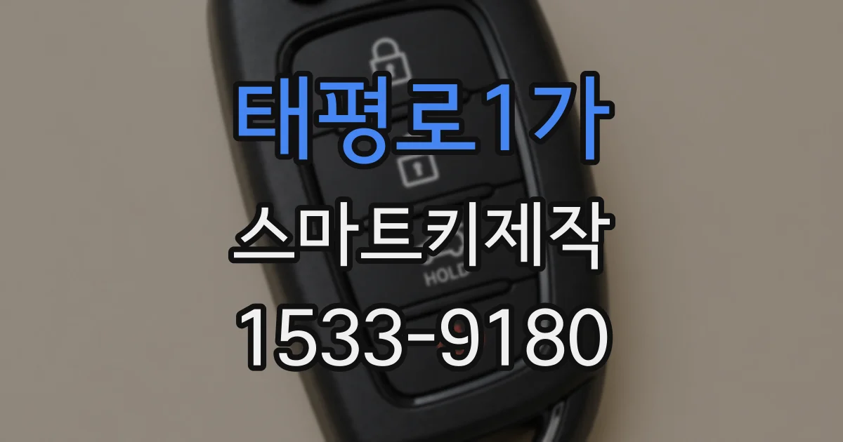 태평로1가 스마트키제작