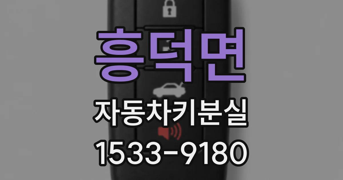 흥덕면 자동차키분실