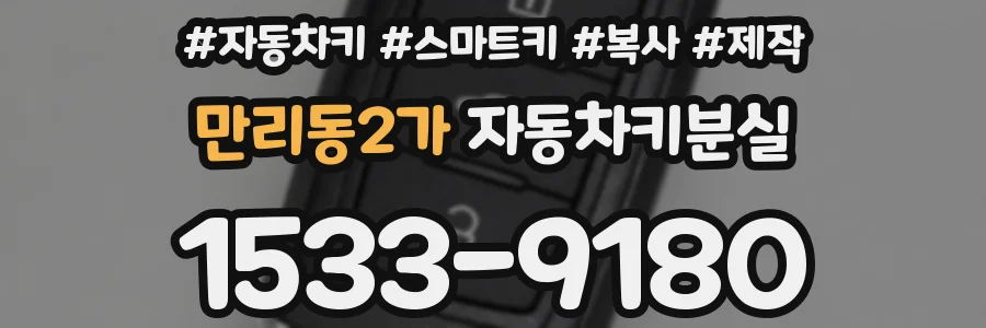 만리동2가 자동차키분실
