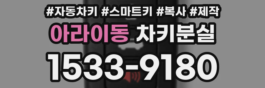 아라이동 차키분실
