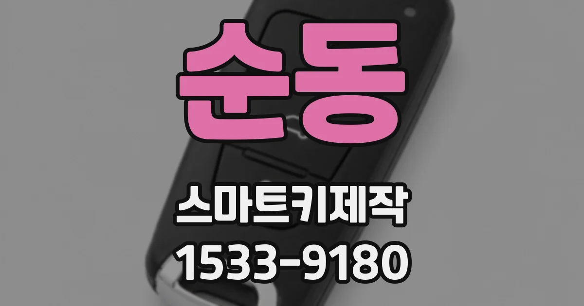 순동 스마트키제작