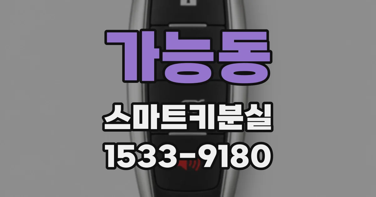 가능동 스마트키분실
