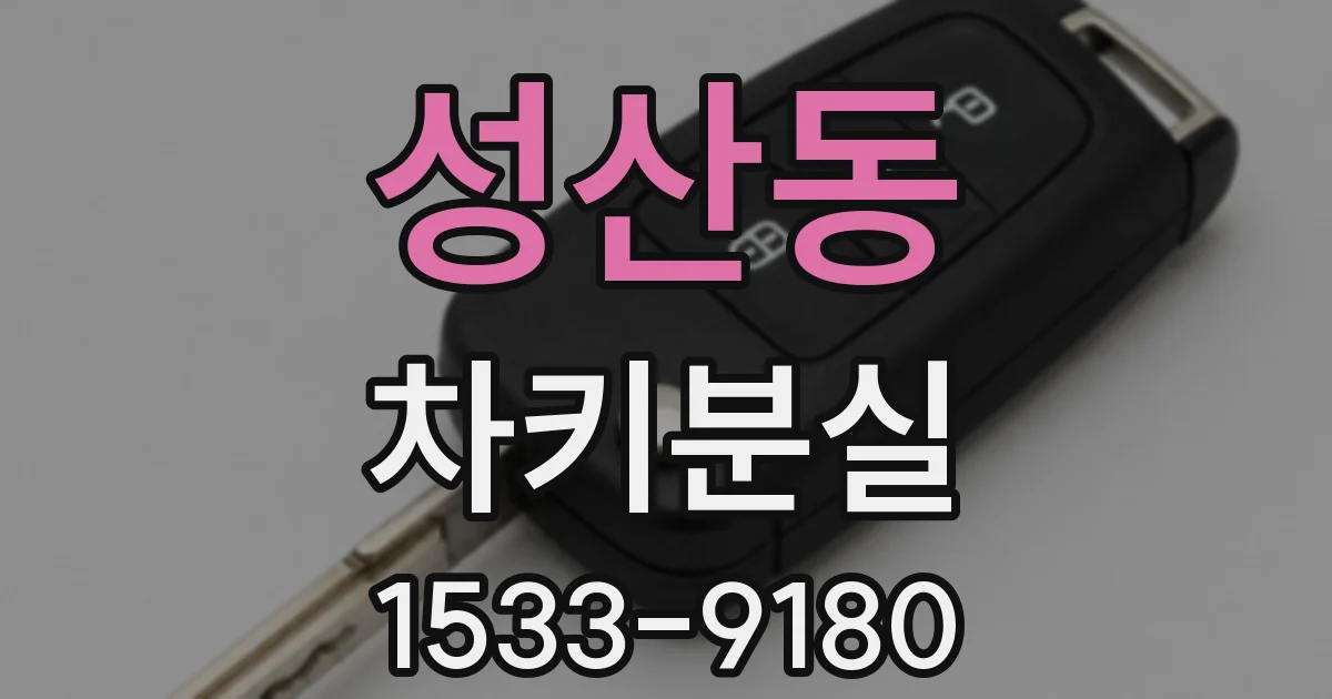 성산동 차키분실