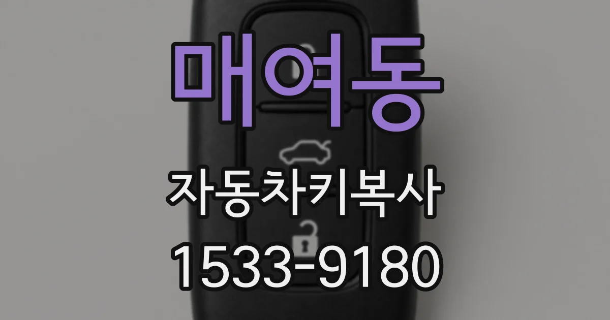 매여동 자동차키복사