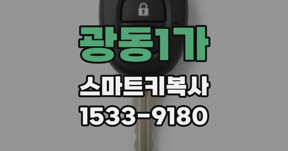 광동1가 스마트키복사
