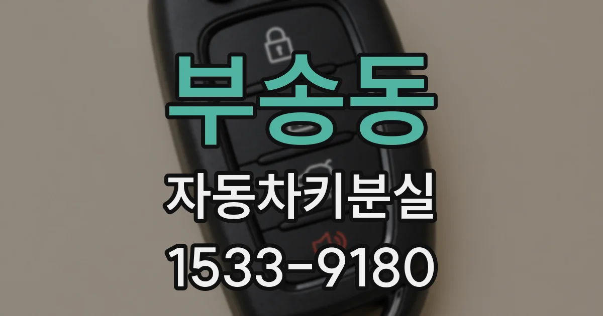 부송동 자동차키분실