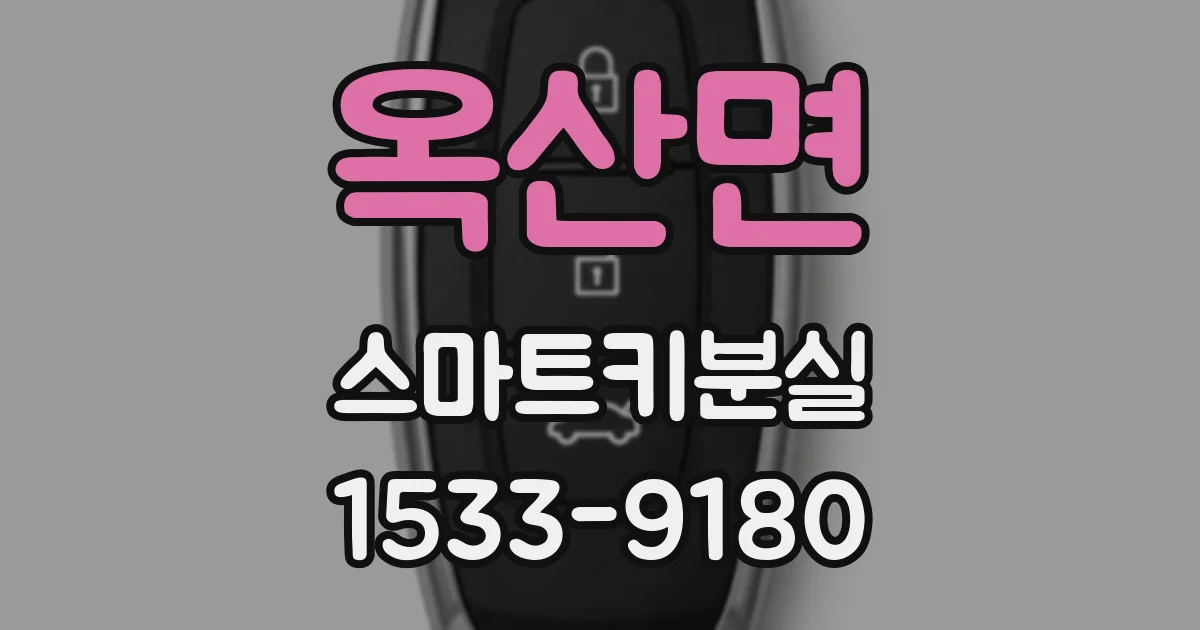 옥산면 스마트키분실