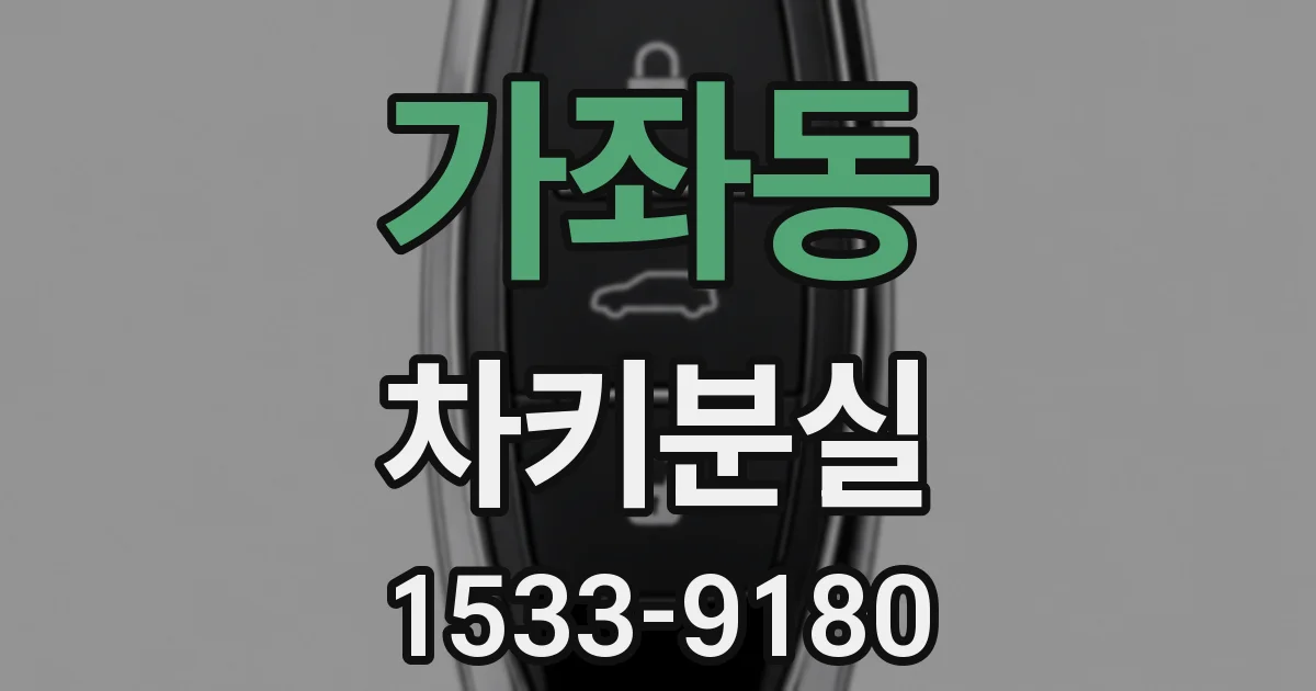 가좌동 차키분실