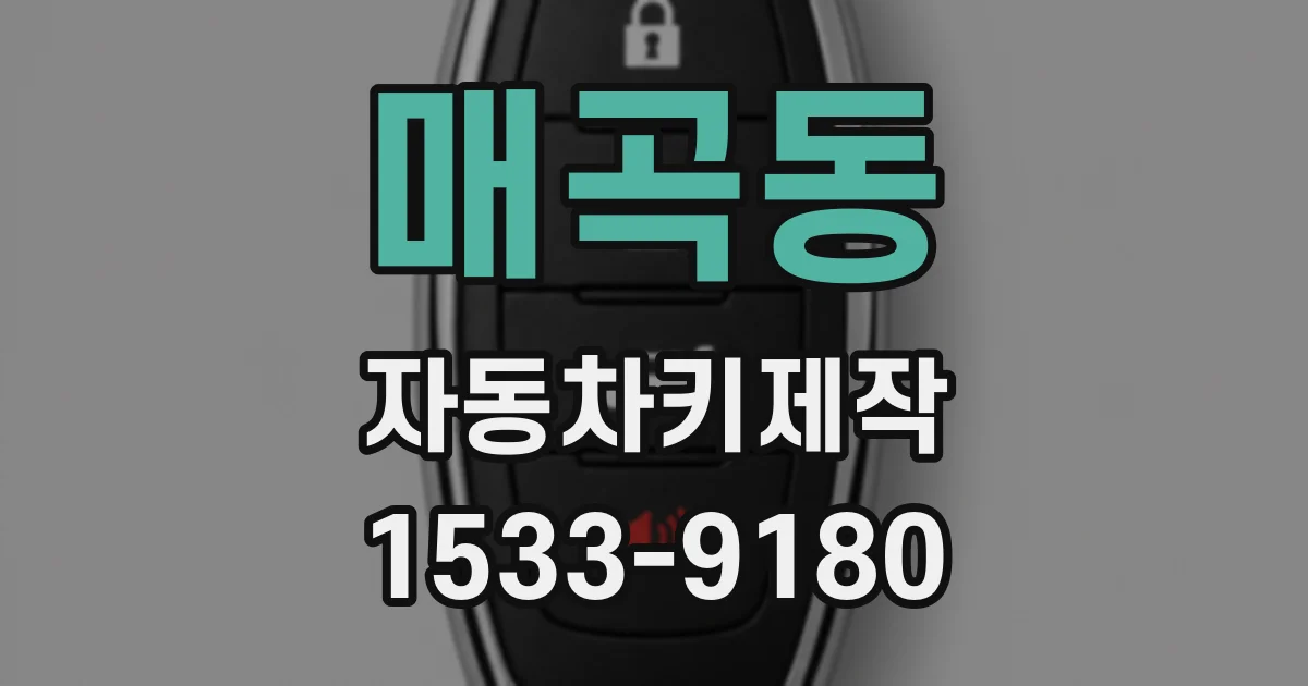 매곡동 자동차키제작