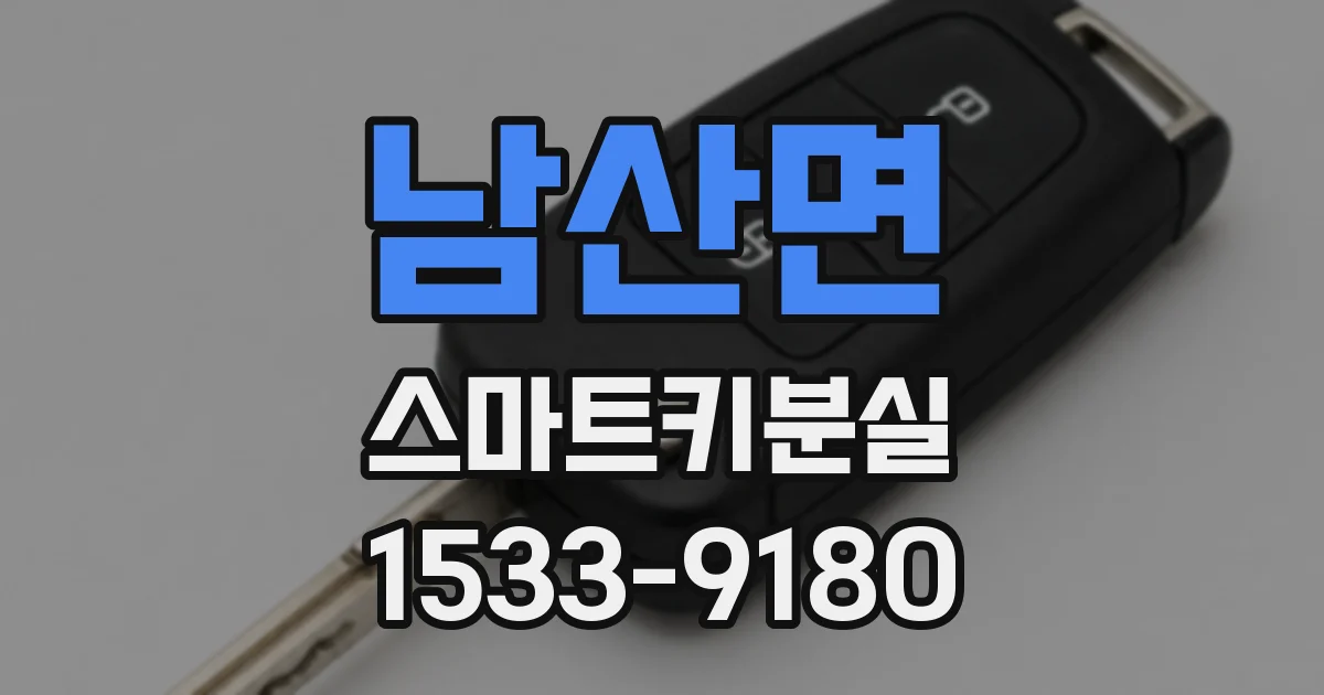 남산면 스마트키분실