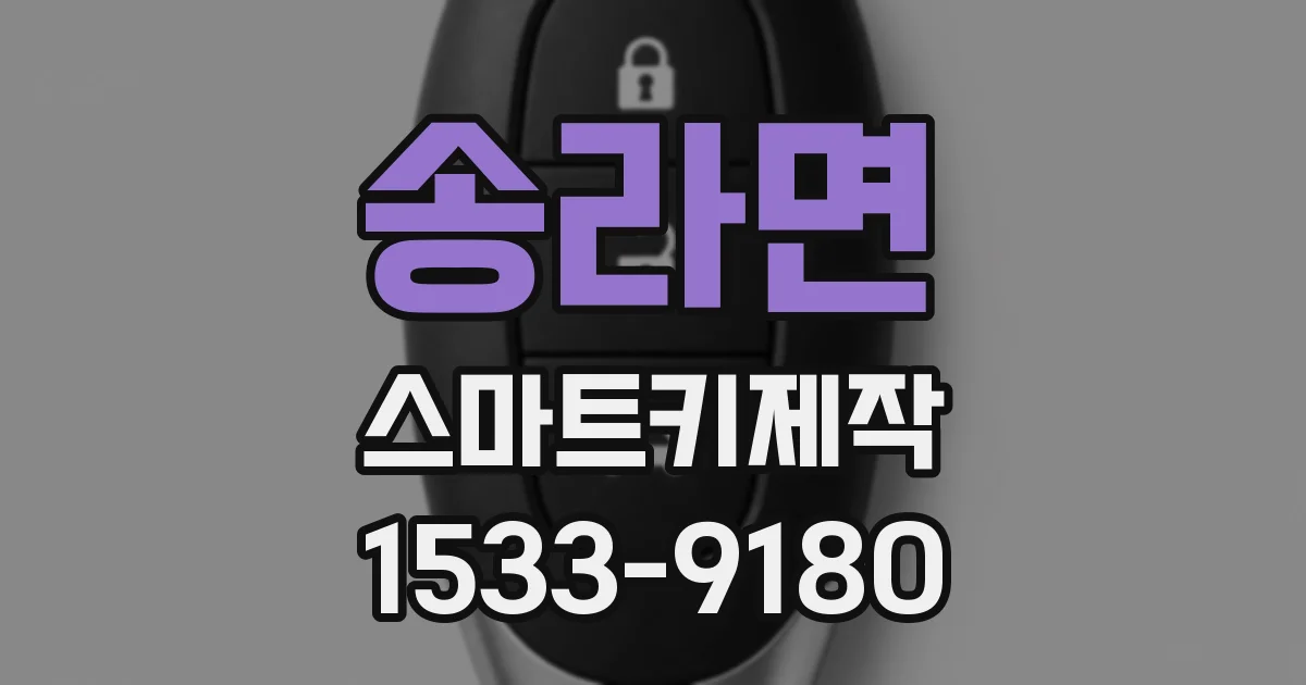 송라면 스마트키제작