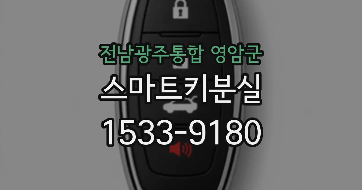 전남광주통합 영암군 스마트키분실