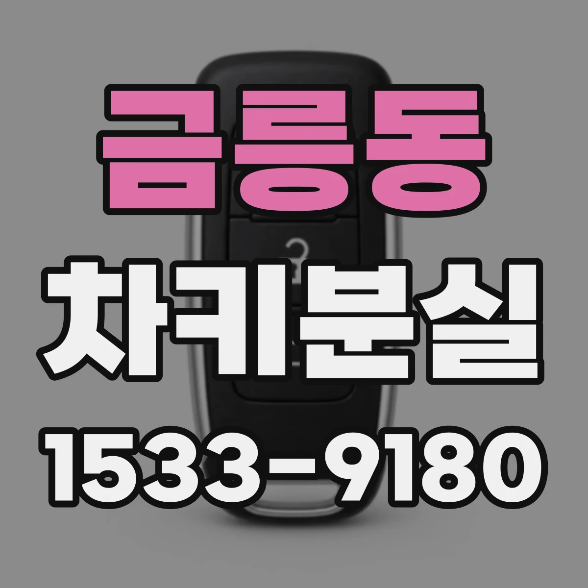 금릉동 차키분실