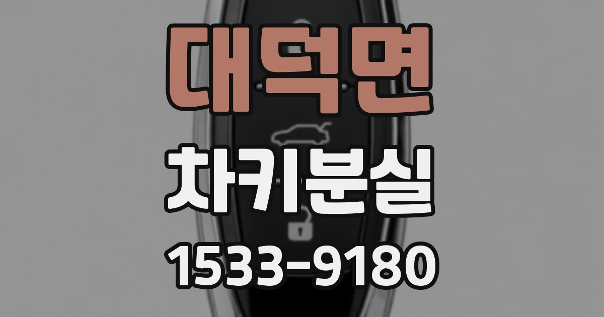 대덕면 차키분실