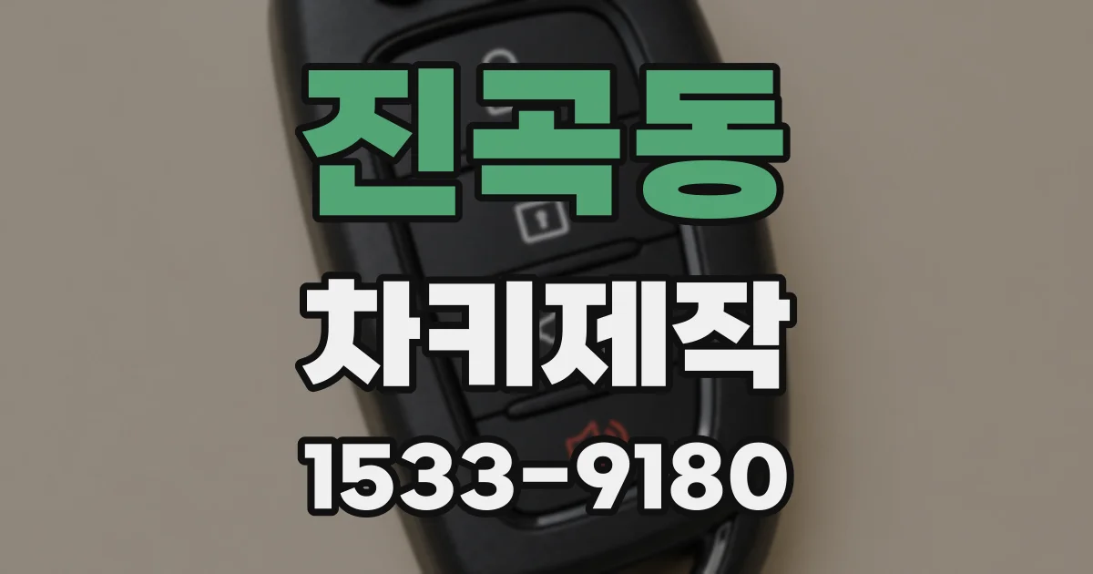진곡동 차키제작