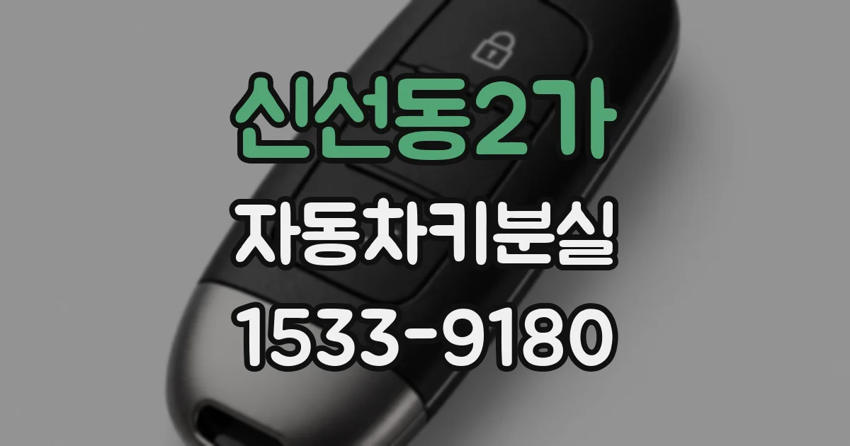 신선동2가 자동차키분실