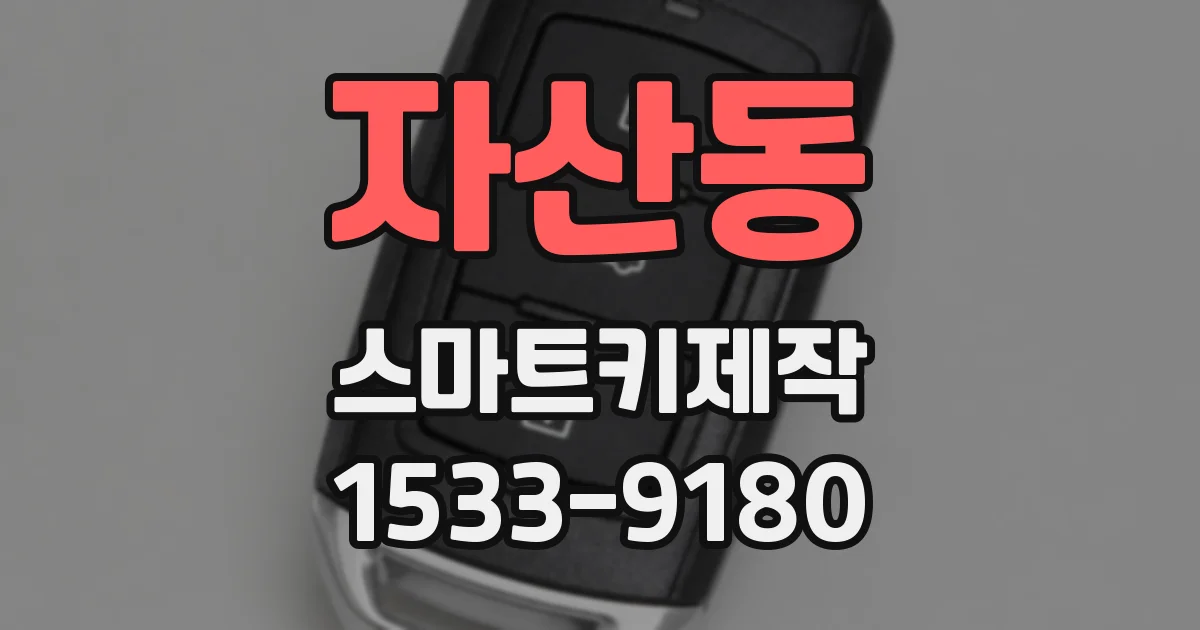자산동 스마트키제작
