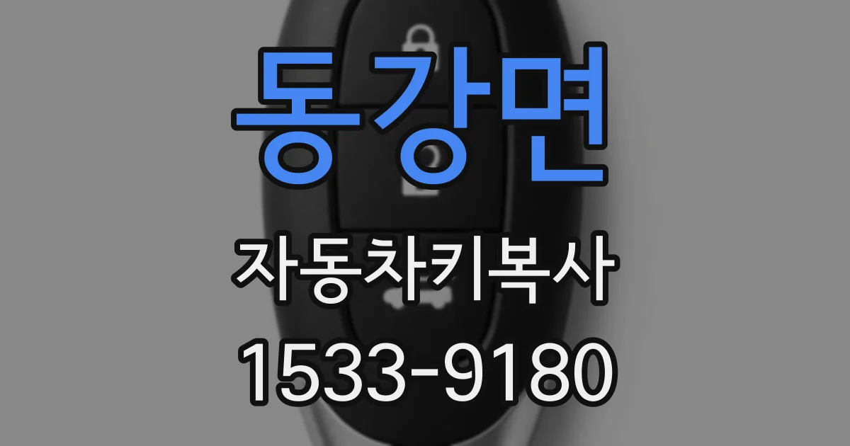 동강면 자동차키복사