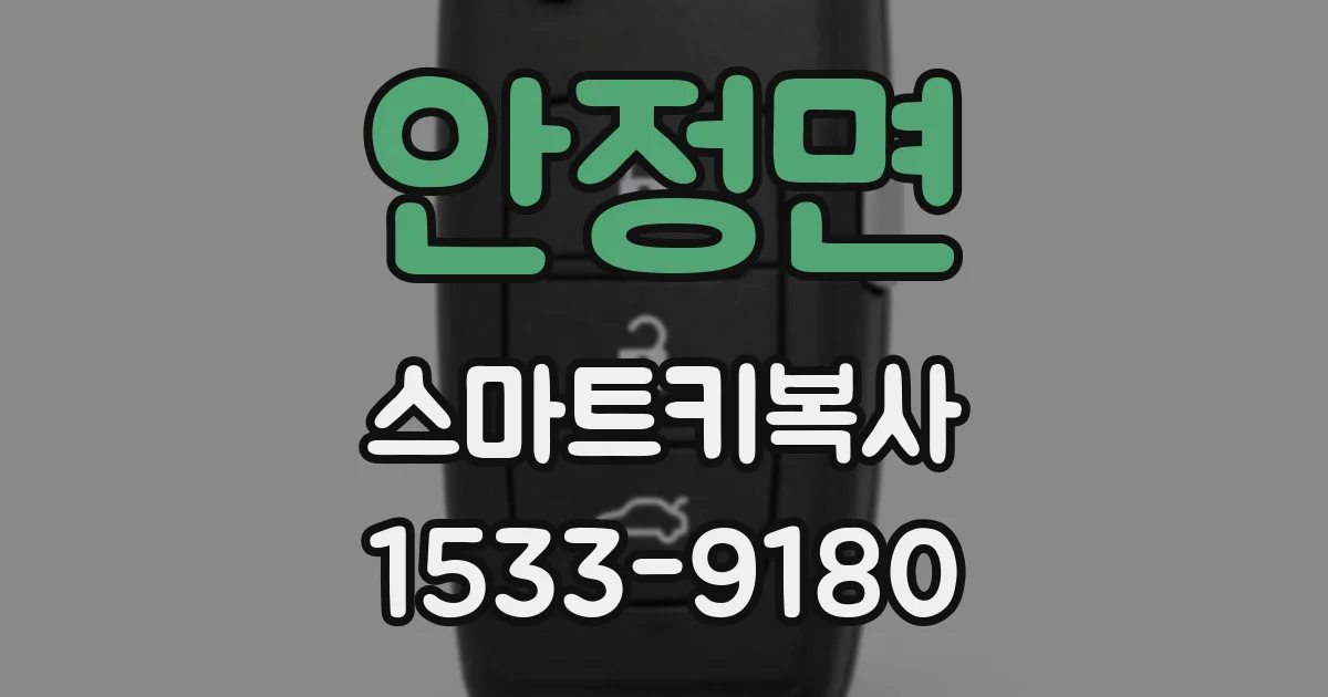 안정면 스마트키복사