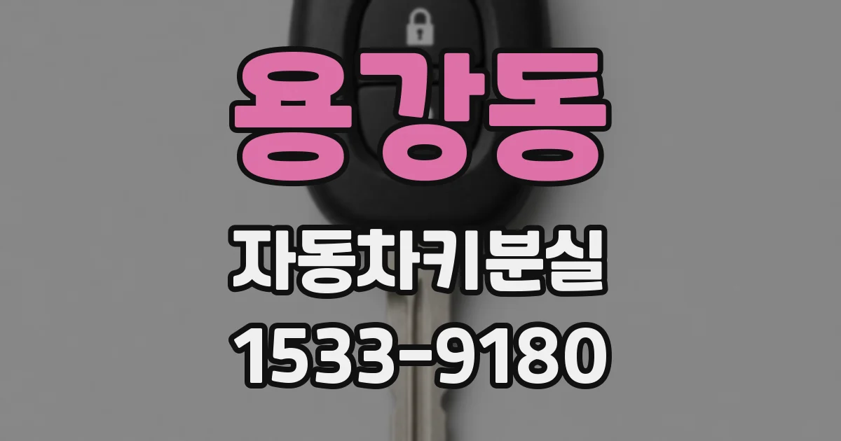 용강동 자동차키분실