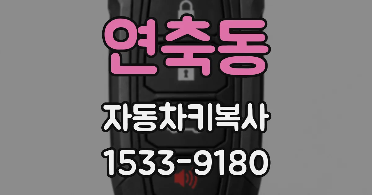 연축동 자동차키복사