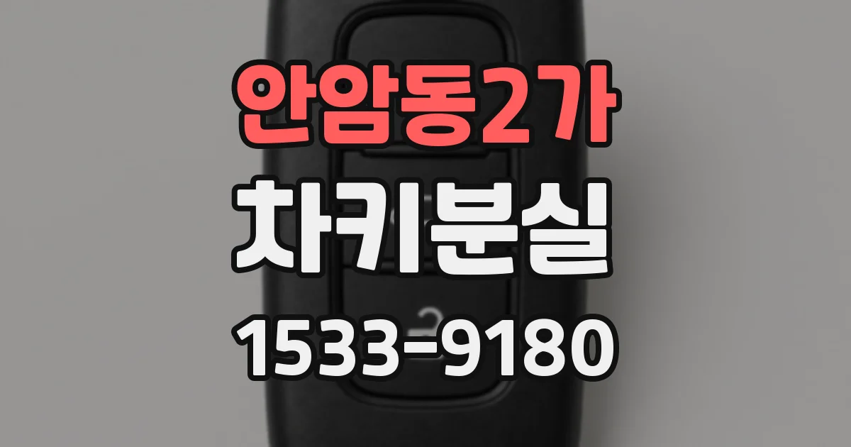 안암동2가 차키분실