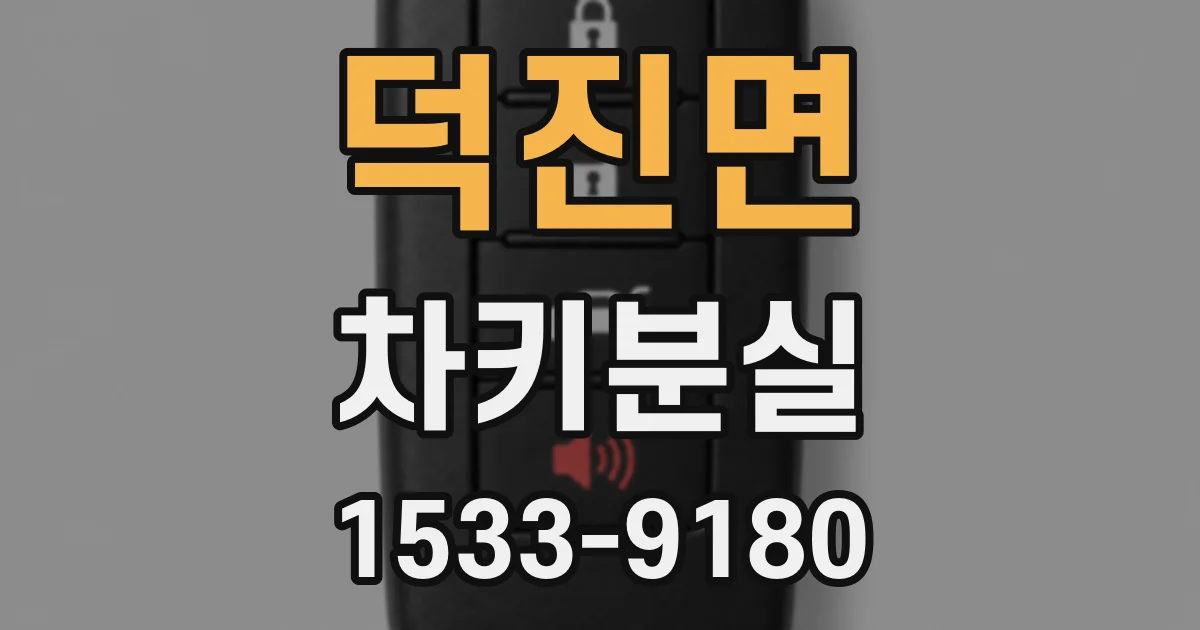 덕진면 차키분실