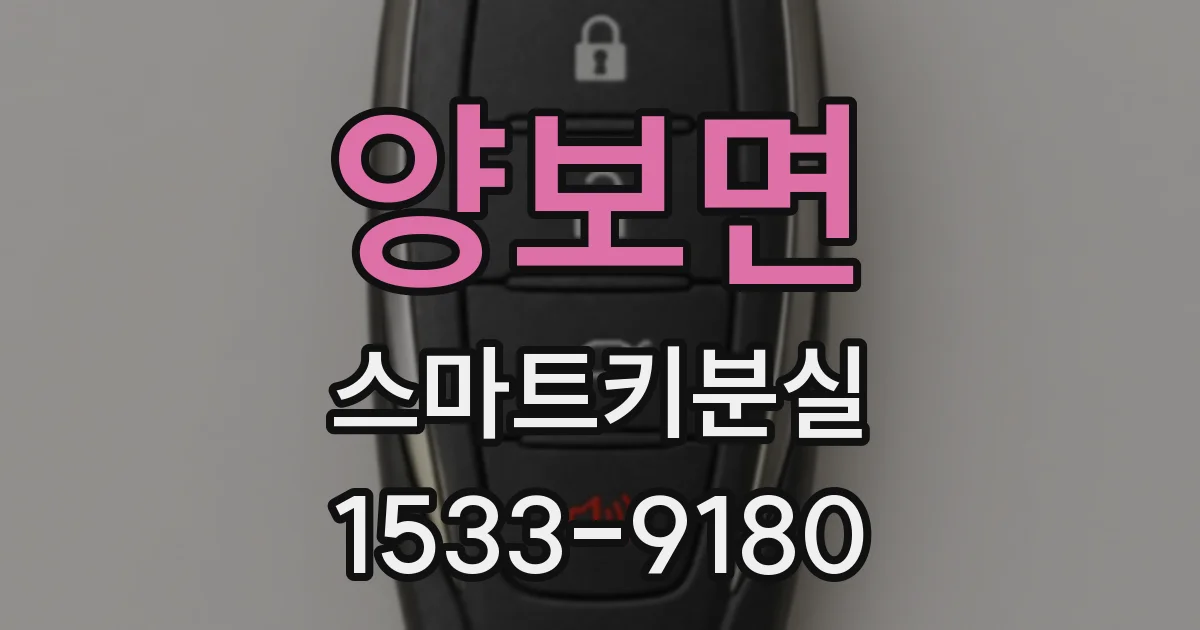 양보면 스마트키분실