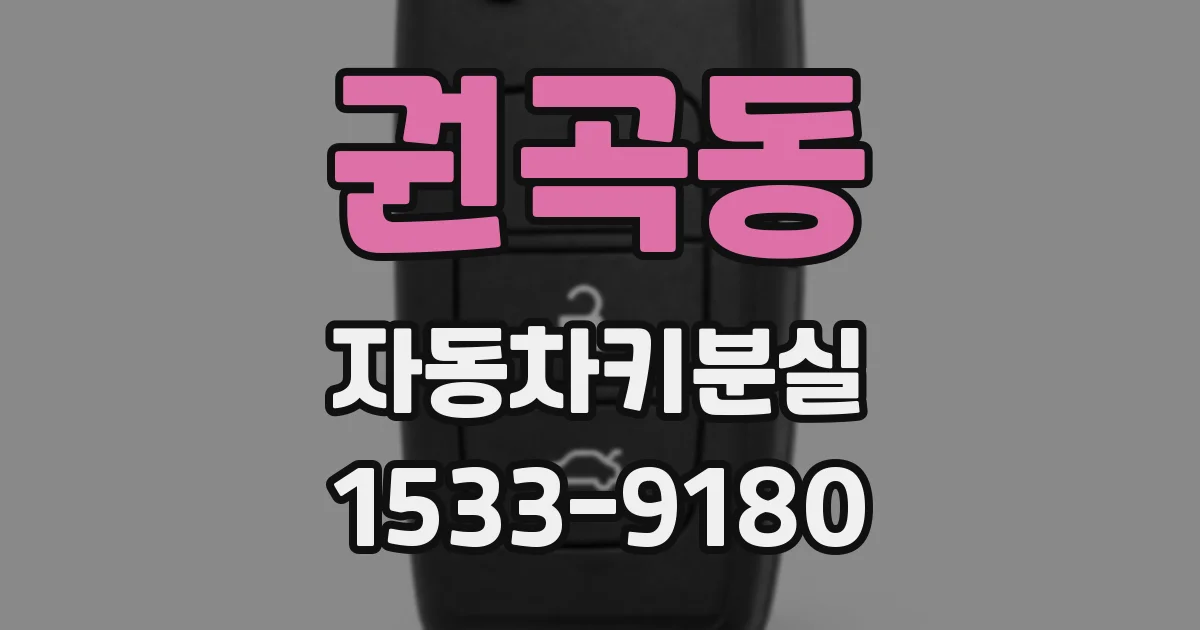 권곡동 자동차키분실
