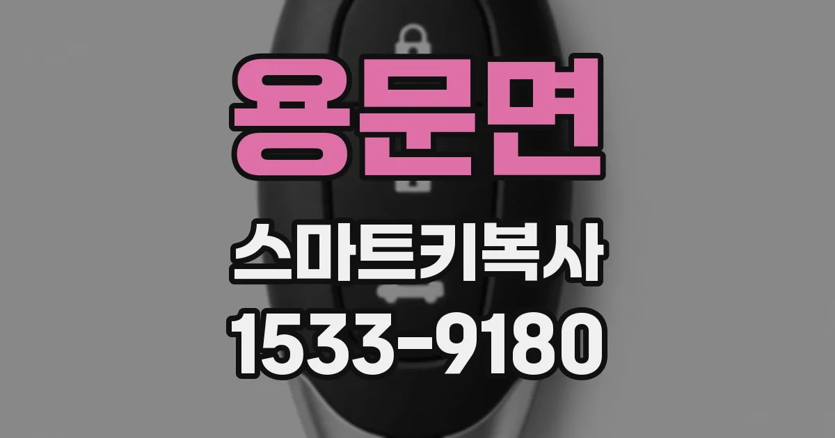 용문면 스마트키복사
