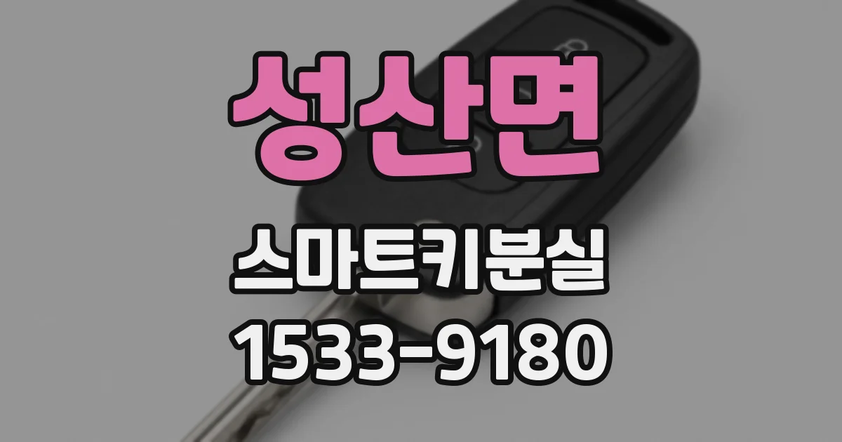 성산면 스마트키분실